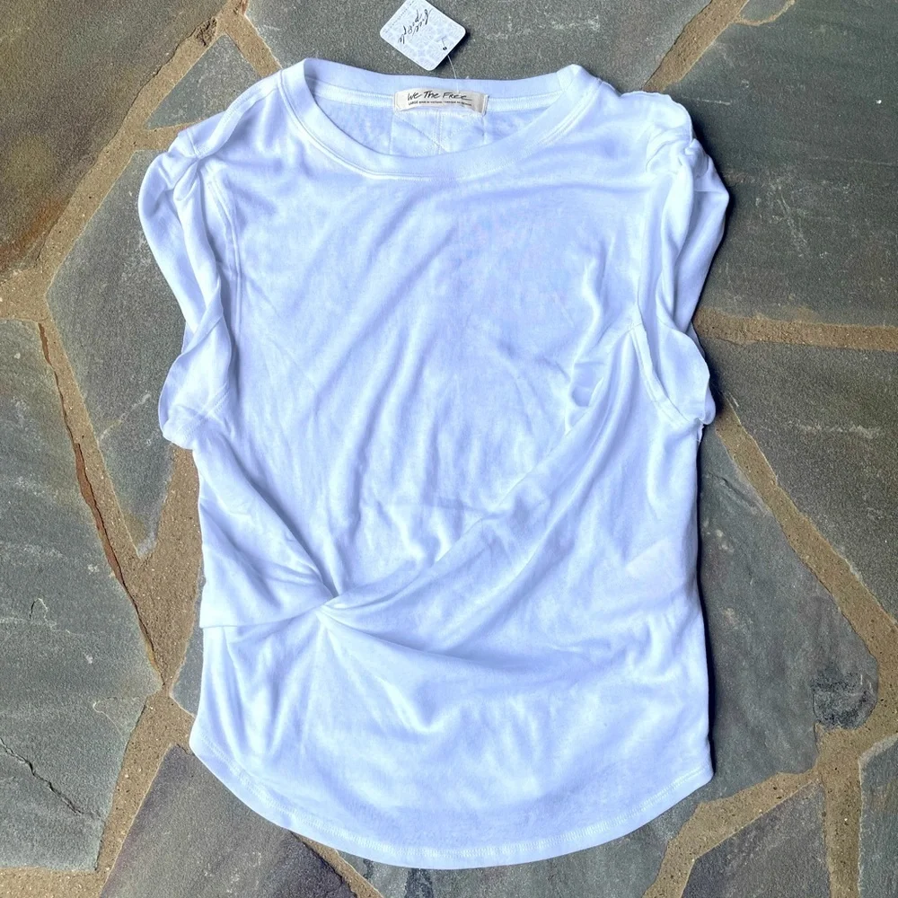 Free People We The Free You Rock Tee White